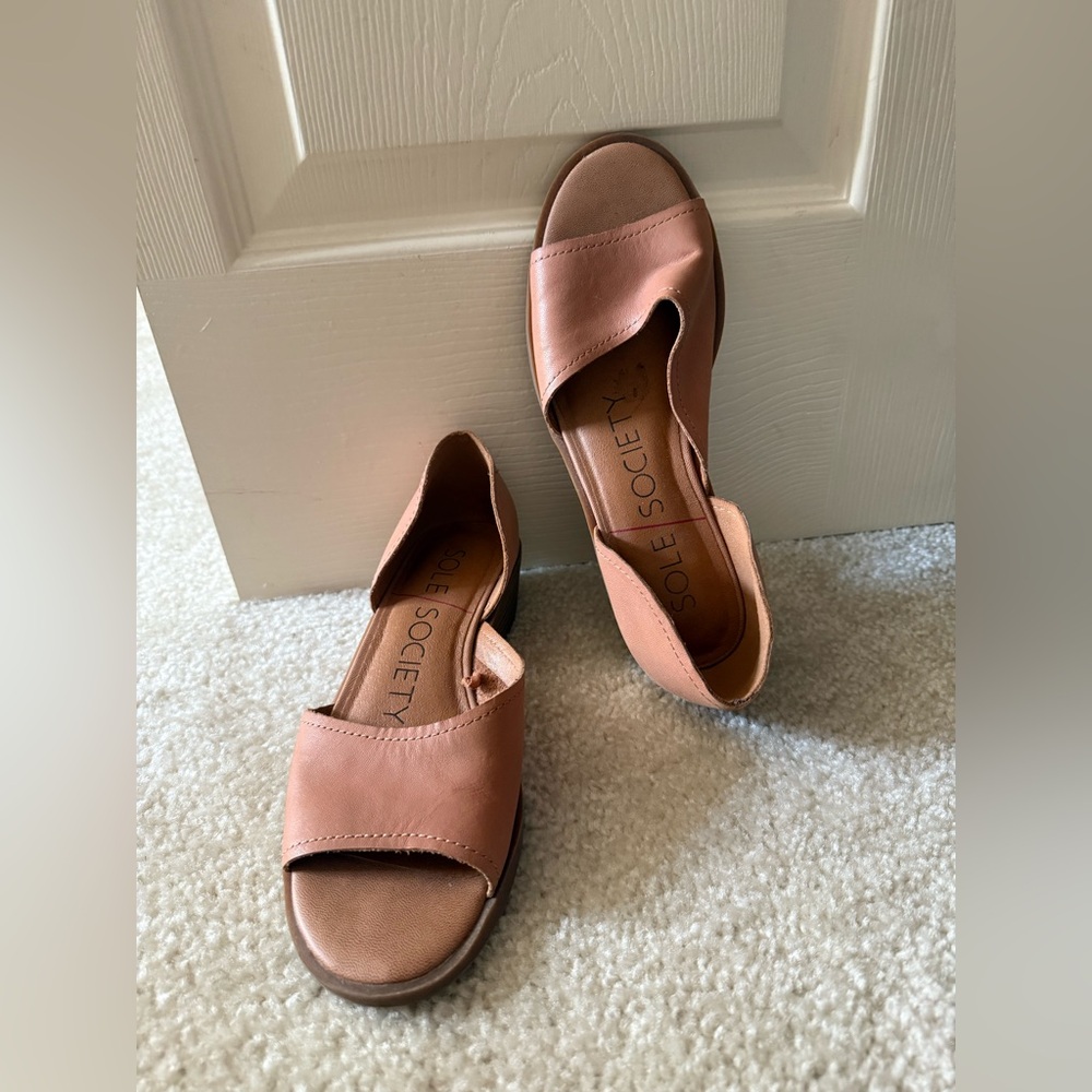 Sole Society Women's Brown Open-Toe Sandals